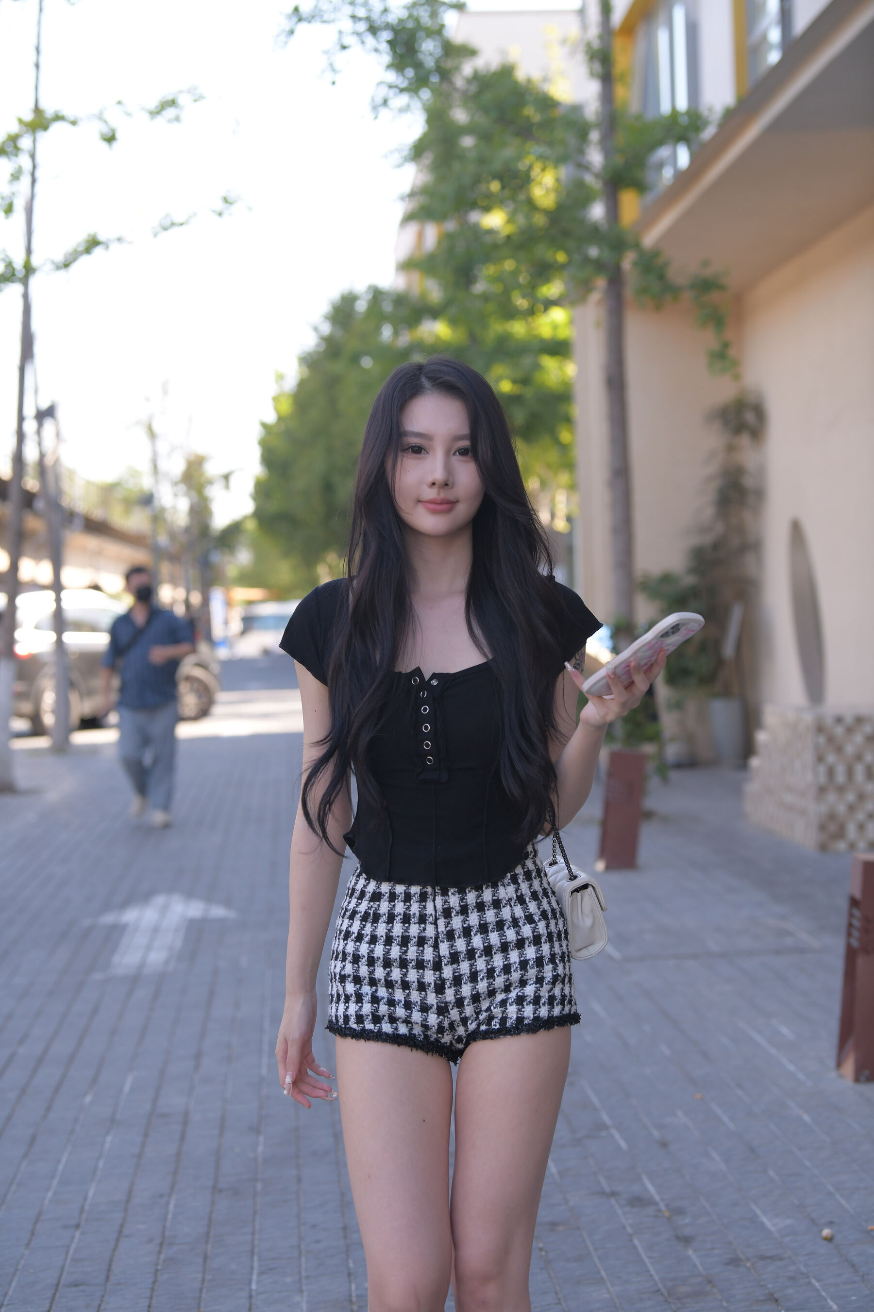 不想迟到的女孩魔镜街拍：一只麋鹿