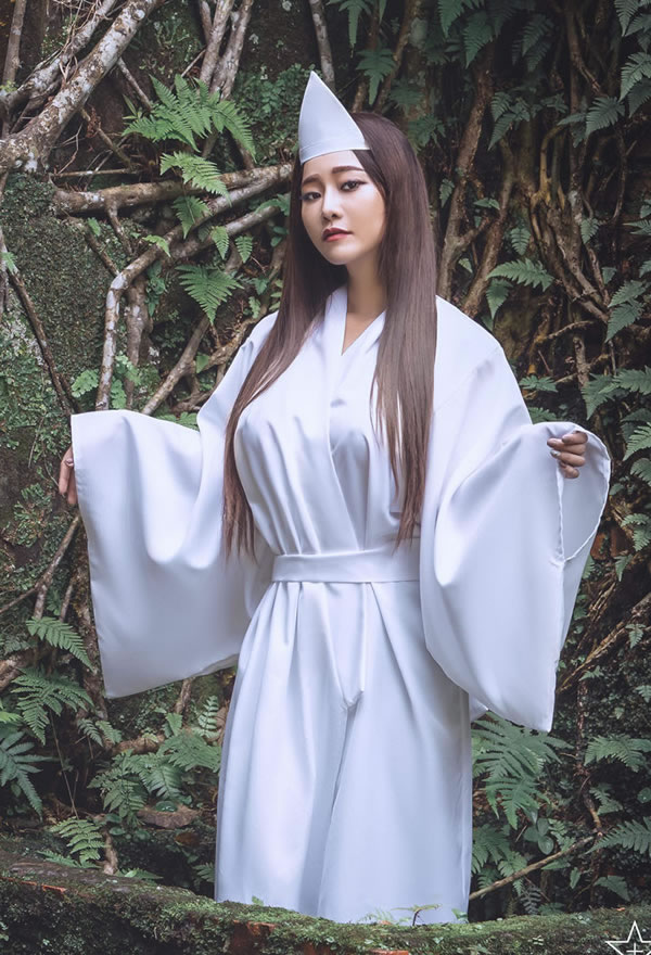 JVID写真E奶乐乐痴女幽灵鬼姬杯无圣光套图