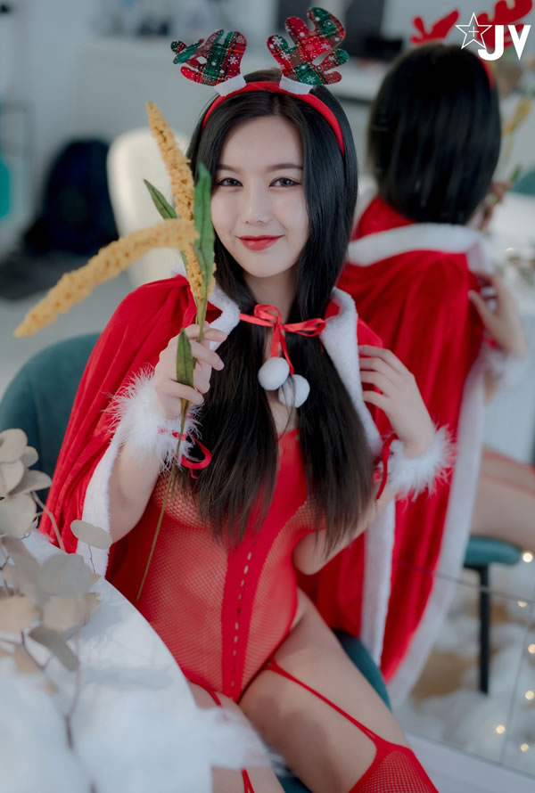 甜美女神木木森圣诞秀无圣光人体图集