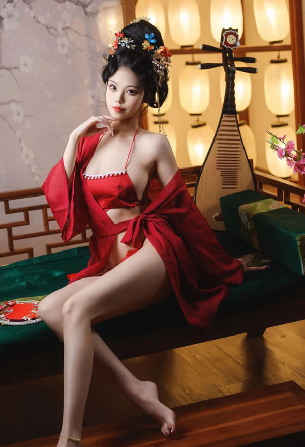 Coser美女蜜汁猫裘–唐宫夜宴