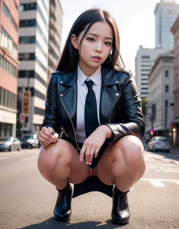 都市里的制服AI美女丰胸翘臀诱惑