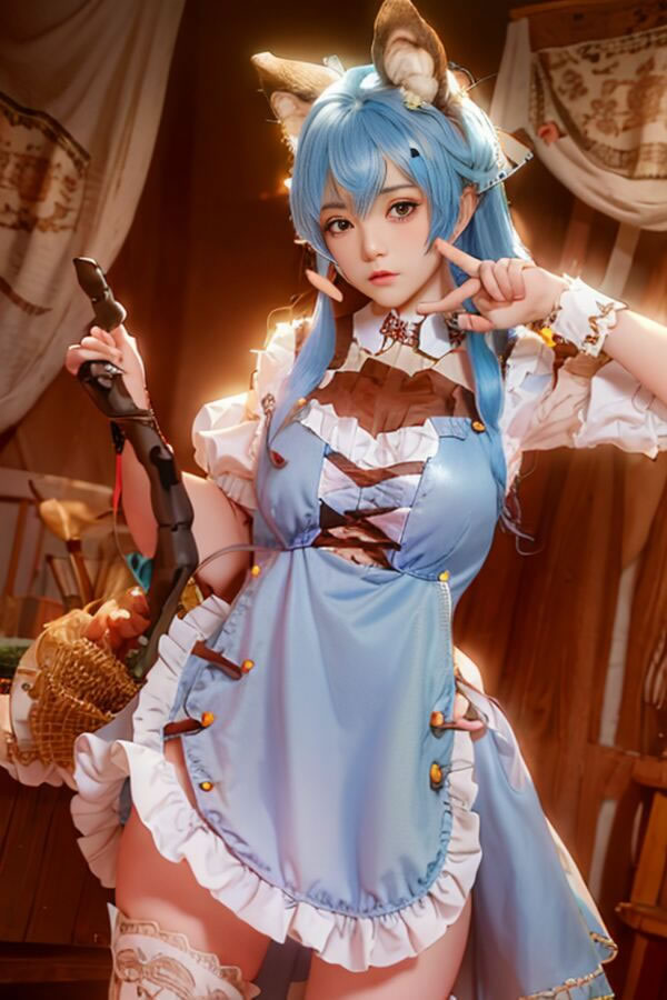 爆机少女喵小吉AI兔子女仆天使与鬼畜的结合2