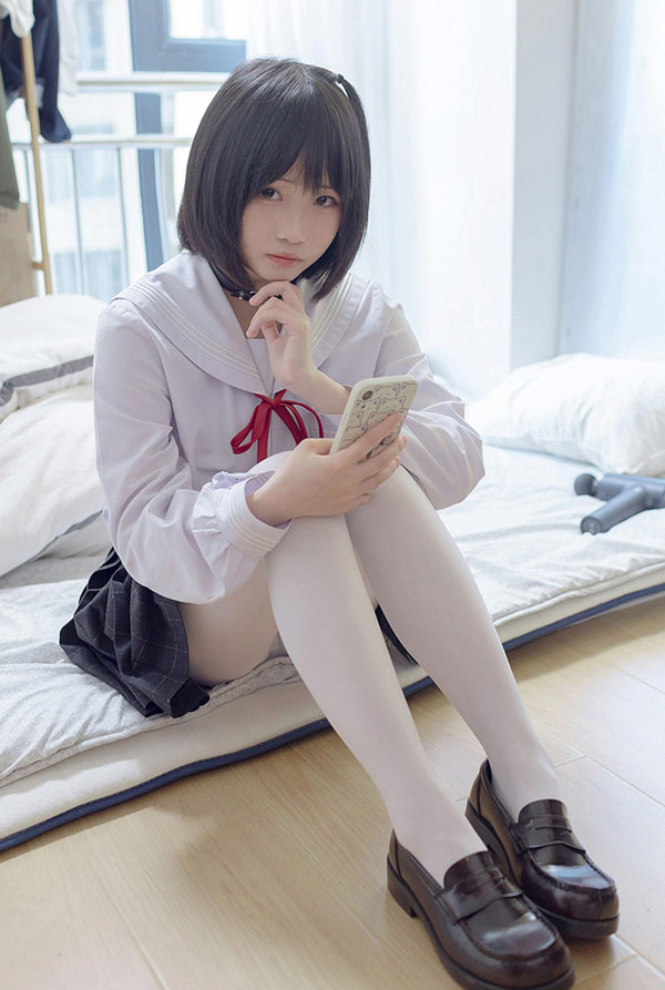 少女秩序内部定制校服天台露出视图