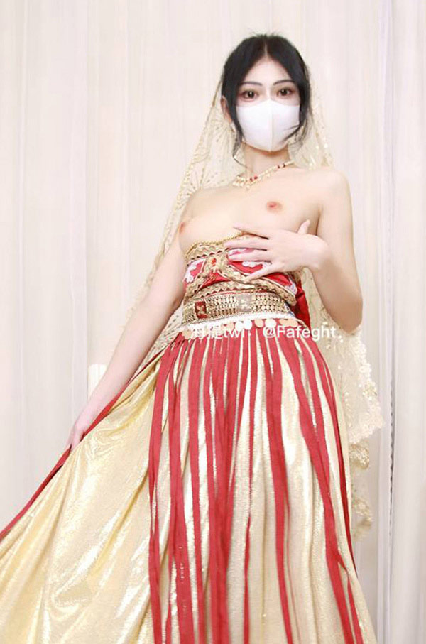 女神海提抖音风敦煌飞天+狐脸美女尺度合集