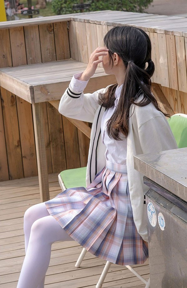 少女秩序出品小七 格仔JK制服