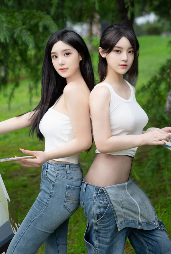 秀人女神山中作画的美女激情四溢