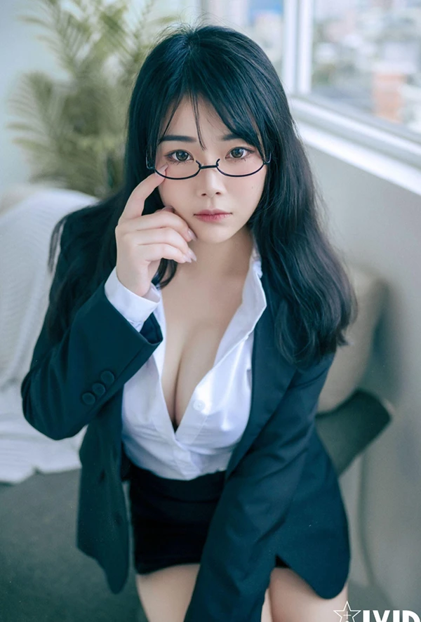 OL清纯颜性感秘书蒂蒂风情万种尺度写真