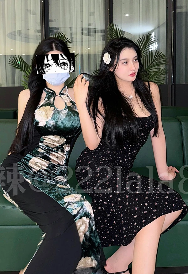 极品大长腿@辣辣呀姜珍辣+闺密尺度私拍图集