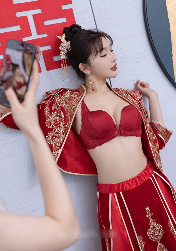 秀人女神陆萱萱之美艳新娘白嫩玉体诱惑